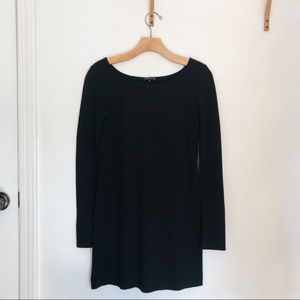 Theory Black Fitted Stretch Dress